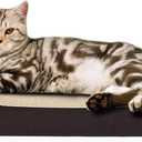 TTCAT Cardboard Cat Scratch Pad,Cat Scratcher Lounger Bed for Indoor Cats,Durable Cat Scratching Board Reversible for Furniture Protection.