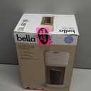 BELLA Single Serve Coffee Maker, K Cup & Coffee Ground Compatible with Removable, Adjustable Drip Tray, Auto Shutoff & Reusable Dishwasher Safe Accessories, Brews 6oz to 14oz, 1000 Watt, Oatmilk