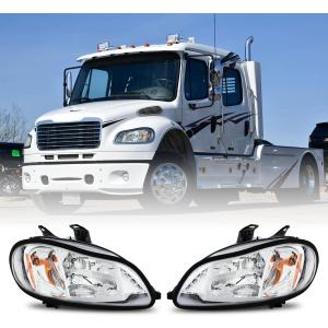 Freightliner Headlights for M2 2004-2013,Replacement Headlamp DOT and SAE Approved (Pair Set)