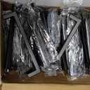 Ravinte 25 Pack Solid 3-1/2 Inch Center to Center Slim Square Bar Drawer Handles - Cabinet Hardware in Matte Black - Kitchen Handles and Pulls