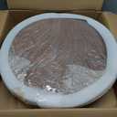 Industrial Coffee Table 24" D Round Small Wood Coffee Accent Table for Living Room Height Adjustable End Tables Swivel Sofa Side Table Dining Table Brown and Black 20"-26"H