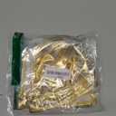 Women's Metallic Crop Tops Shiny Bralette Rave Bra Bikini Swimsuit Top (Medium, Gold)