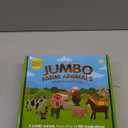 Learning Minds Set of 8 Jumbo Farm Animal Figures - Farm Animals for Toddlers Age 1-3 - Farm Toy for Kids Age 18 Months Plus - Animal Toys for Kids 1,2,3 Years Old