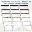 CRANBURY 22x17 Large Desk Academic Calendar 2026-2027, July 2026 to December 2027, 17 x 22 Monthly Deskpad Blotter with Seasonal Designs, Extra Large Hanging Wall Planner for Teacher, Home or Office