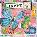 Lang Happy Life 2026 Wall Calendar – 12-Month Calendar with Stapled Binding, Linen-Embossed Joyful Artwork by Lori Siebert, 13.4" × 12"