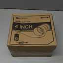 Hon&Guan 4 Inch Inline Booster Duct Fan with Speed Controller - 130 CFM Airflow with 6W Ultra-Low Power and Low Noise