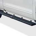 APS Wheel to Wheel Running Board 6in Compatible with Chevy Silverado GMC Sierra 2007-2018 Double Cab Extended Cab 6.5ft Bed & 2500 3500 2019 (Exclude 07 Classic) (Nerf Bars Side Steps Side Bar) (Aluminum Black)