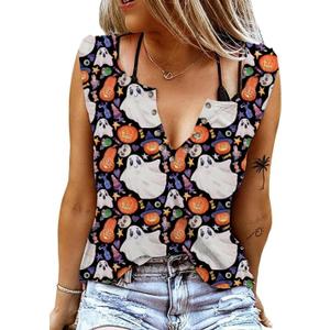 American Flag V Neck Tank Tops Women USA Sleeveless 4th of July Tops Patriotic Vest Veterans Memorial Day Tops (Small)