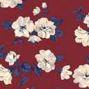 2 x HeloHo Floral Wall Paper Red Peel and Stick Wallpaper 17.3" x 197" Vintage Self Adhesive Removable Waterproof Contact Paper for Living Room Bedroom Decor