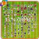 2 x Football Stickers, American College Football Waterproof Sticker 105 Pcs for Adult Water Bottles Laptop Guitar Skateboard Rugby Sports Player Bicycle Luggage Poster Party Favor Decoration