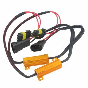 2x 9006 HB4 LED Load Resistor Relay Canbus Harness Decoder Fix Flash Error Free