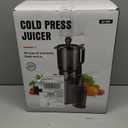 Juicer Machines with 5.8" Large Feed Chute, Cold Press Juicer for Whole Vegetables and Fruits 400W, Slow Masticating juicer Easy to Clean Juice Extractor Machine High Juice Yield (Titanium Gray)