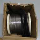 1/8" Wire Rope Kit 236FT Stainless Steel Aircraft Cable with M5 Turnbuckles, 7x7 Strand Core Vinyl Coated Guy Wire Tensioner Kit for Garden String Light, Pictuer, Clothes, Curtain Hanging