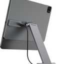 [Upgrade] KU XIU Magnetic Wireless Charging Stand for iPad Pro/Air 11 M2, Foldable Aluminum Alloy Tablet Holder Mount for Desk, Adjustable Tablet Stand for iPad Pro 11 1st/2nd/3rd/4th,Air 10.9 4th/5th