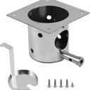 304 Stainless Steel Fire Burn Pot Kit for Pit Boss, Traeger and Camp Chef Pellet Grills, Upgraded Heavy Duty Pellet Grills Fire Box Fire Pot Burner Replacement Parts with Ash Remover and Screws