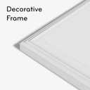 U Brands Farmhouse Magnetic Dry Erase White Board, 30" x 20", Wall Mounted Whiteboard with White Wood Frame, Includes 2 Magnets, Home, Office, Classroom Dry Erase Board
