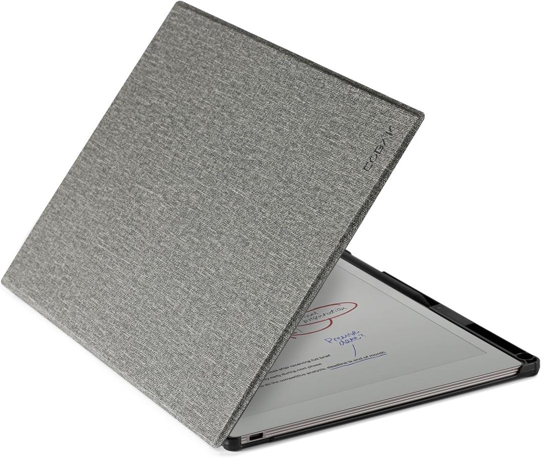 CoBak Case for 11.8" Remarkable Paper Pro Color Tablet 2024 Released- Smart Auto Sleep/Wake Folio Lightweight Protective Cover with Built-in Pen Holder and Nibs Holder (Gray)
