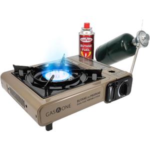 Gas One GS-3400P Propane or Butane Stove Dual Fuel Stove Portable Camping Stove - Patented - with Carrying Case Great for Emergency Preparedness Kit Gas One GS-3400P Propane or Butane Stove Dual Fuel Stove Portable Camping Stove - Patented - with Carrying Case Great for Emergency Preparedness Kit
