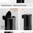 Automatic Soap Dispenser Touchless Dish Soap Dispenser 13.5oz/400ml with Infrared Sensor Type-C Rechargeable Liquid Dispenser for Bathroom and Kitchen