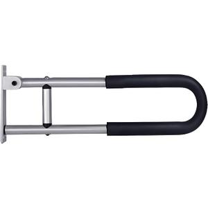 Toilet Aids Grab Bar Rails, Bathroom Safety Support Rail, Shower Handrail, Non-Slip Drop Down Toilet Support Frame Handle for Elderly Disabled Pregnant Bariatric, Wall Mounted Aluminium Alloy