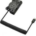 PD Type C USB-C to LP-E6 Dummy Battery Coiled Power Cable Compatible with Canon EOS R R5 R6 90D 80D 70D 60D 60Da 5D 5DSR Mark II III IV 6D Mark II 7D Mark II Cameras, 39"