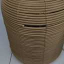 Monarch Specialties 9769, Brown, Modern Lighting 23" H Table Lamp Rattan Beige Shade, 14" L x 14" W x 22.5" H