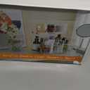 Bathroom Counter Organizer 2-Tier Bathroom Organizer Countertop Cosmetics Organizer Vanity Storage Shelf Rack for Bathroom Bedroom Kitchen (Clear)