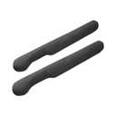 ANFTDCO 2PCS Car Seat Gap Filler, 2PCS Leather Between Chair Console Gap Plug to Impede ltems from Dropping, Automotive Interior Seat Seam Guard Stopper, Universal for Sedan RV Truck (Black)