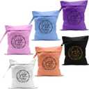 6Pcs Girls Trip Gifts Wet Dry Bag, Beach Bag Wet Bag Favors, Sunscreen Bags Swimsuit Toiletry Travel Essentials For Women, Beach Travel Laundry bags for Dirty Diaper Swimsuit Gifts