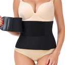 Abdominal Binder Post Surgery Tummy Tuck after Hysterectomy Stomach Waist Compression Wrap (Medium)