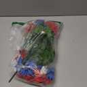 44 Heads Artificial Cemetery Flowers for Grave, 2 Bouquets UV Resistant Outdoor Grave Decorations Daisies, Red White Blue Patriotic Memorial Flowers for Veterans Outdoor Indoor USA 250th Anniversary