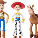Mattel Disney Pixar Storytellers Toy Story 3-Pack of Woody, Jessie & Bullseye, 4-inch Authentic Posable Figures, Key Character Collectibles