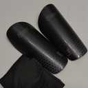 Northdeer Soccer Shin Guards for Kids Adults. Sleeves with Optimized Insert Pocket - Protective Soccer for Boys Girls Men (M (4'7"-5'3"), Shin Pads 1 Pair + Sleeves 1 Pair, Black)