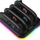 TCMOT Charging Dock Compatible with 2025 Nintendo Switch 2 for Joy Con Model Controller with LED Indication, Charger Stand Station with Charging Cable