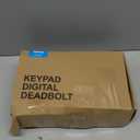 Veise Fingerprint Door Lock with 2 Lever Handles - Keyless Entry Door Lock, Electronic Keypad Deadbolt, Digital Smart Code & Front Handle Sets, Auto-Locking, Easy Installation, Matte Black