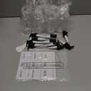 Mumufy Set of 12 Coffee Syrup Dispenser PET Syrup Pump Bottle Black Plastic Container with 27 Labels for Kitchen Restaurant Home Bar Accessories Organization(11.8 oz)