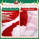 Bathroom Rugs, Candy Bath Mat Decor, Cute Round Mat Tufted Carpet Non Slip, Soft Floor Carpet for Living Room Bedroom, Holiday Doormat Room Decor Red Rug 40 Inch