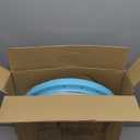 ZPZ Half Balance Ball Trainer, 18.3 Inch Compact Portable Inflatable Exercise Yoga Stability Ball with App-Based Balance Game, Pilates Resistance Bands, Foot Pump, Non-Slip Base for for Full-Body Workouts, Home Gym & Easy Storage (Blue)