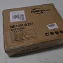 HOOBRO Small Round Side Table with Charging Station, 3-Tier Round Bamboo End Table, Compact Sofa Bedside Table for Small Space, Easy Assembly, for Living Room, Bedroom, Apartment, Black BB152UBZ01