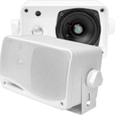 Pyle 3-Way Weatherproof Outdoor Speaker Set - 3.5 Inch 200W Pair of Marine Grade Mount Speakers - in a Heavy Duty ABS Enclosure Grill - Home, Boat, Poolside, Patio, Indoor Outdoor Use -PLMR24 (White)