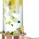 3 Gallon Extra Large Drink Dispenser for Parties,Glass Beverage Dispenser with Stand,Water Drink Dispenser with Airtight Valve,Lemonade Dispenser for Fridge,Water, Juice,Cocktails,Ice Tea & Sun Tea