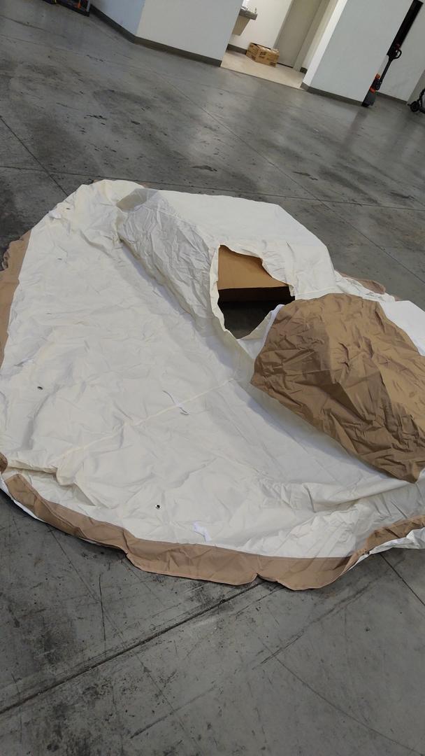 COVER FOR TENT, 10*10Ft, White And Beige