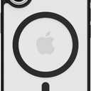 Strong Magnetic for iPhone 16 Plus Case Clear, Compatible with Magsafe, Slim Protective Cover, Yellowing Resistant, Hard Bumper Shockproof Phone Case for iPhone 16 Plus 6.7 inch, Black