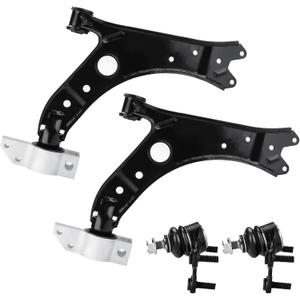 4pcs Front Lower Control Arms Suspension Kit with Ball Joints Fits for Audi A3 Quattro 2006-2013, Fits for Volkswagen EOS 2007-2016, for Jetta 2005-2014, for Golf 2010-2014