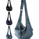 Noah & Paw Dog Sling Carrier for Small Dogs 5-18 Lb, Dog Sling for Small Dogs and Cats, Dog Carrier with Adjustable Padded Strap, Premium Twill, Lined with Fur, Double Safety Feature, Machine Washable