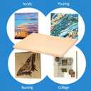 Unfinished Birch Wood Canvas Panels Kit, Falling in Art 2 Pack of 14x18 Studio 3/4 Deep Cradle Boards for Pouring Art, Crafts, Painting, and More