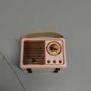 Retro Bluetooth Speaker, Portable Wireless Speaker with Crystal Clear Stereo Sound Rich Bass, Best Birthday Gifts Ideas for Women Teenage (Pink)