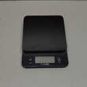 Taylor Glass Top Food Scale with Touch Controls, 11 lb Capacity, Sleek Black Design for Precision Food Measurement in Grams and Ounces