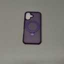 CHAOFEnG Magnetic Compatible with iPhone 17 Case with Stand [Military Grade Drop Tested][Compatible with Magnet] Ring Translucent Slim Hard Back Soft Edge, Purple