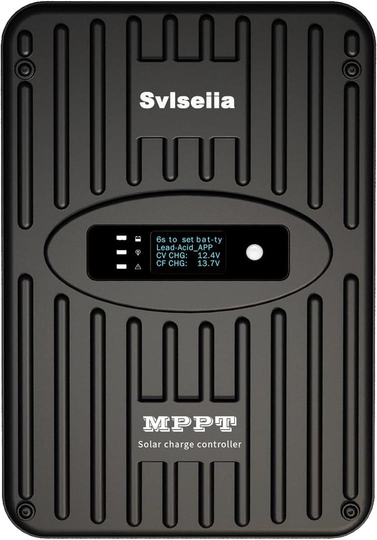 MPPT Solar Charge Controller for Solar Panels 100V 30 amp, Battery System 12V 24V Auto, Bluetooth Optional, Suitable for AGM Sealed Gel Flooded Lithium Battery